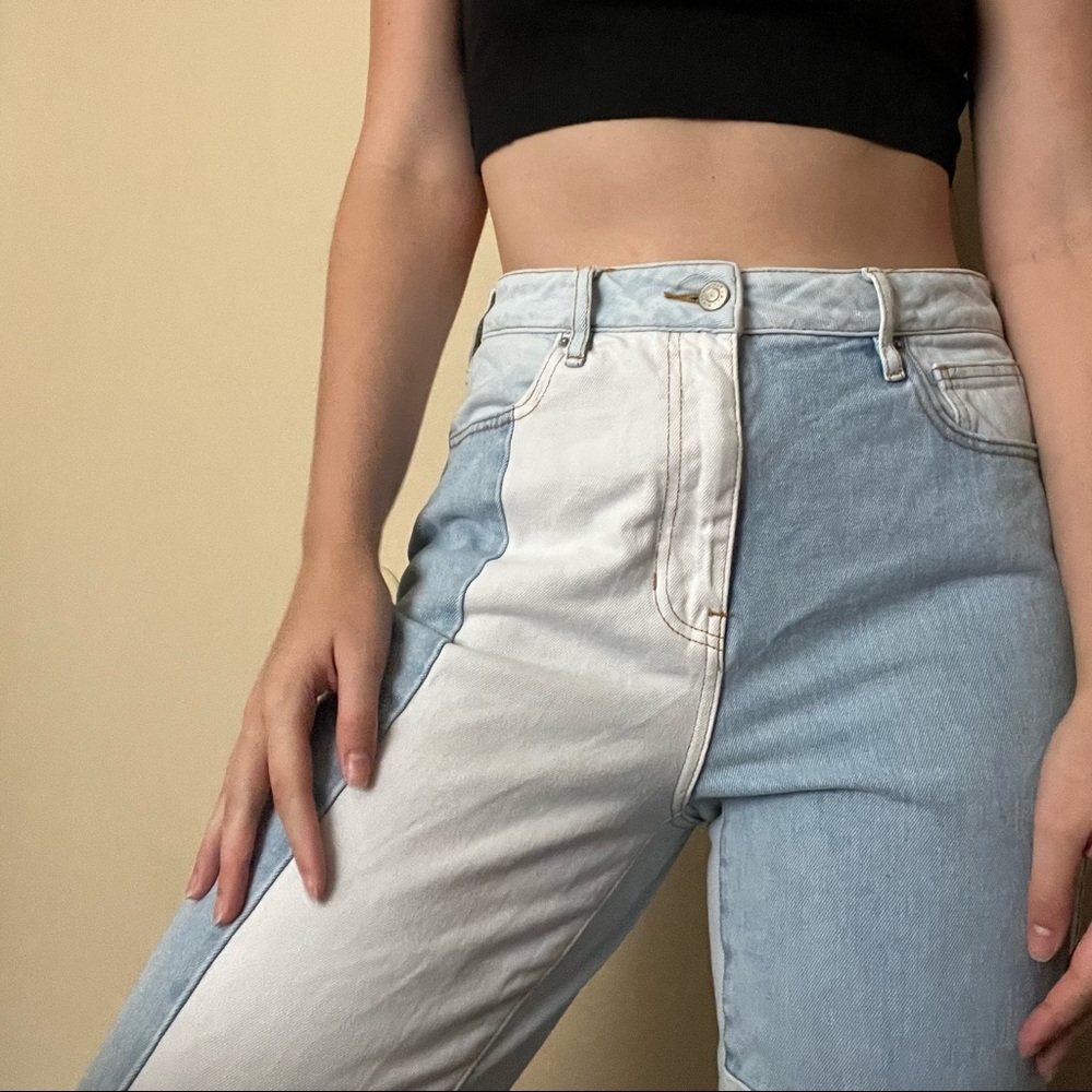 Pacsun Patchwork Mom Jeans